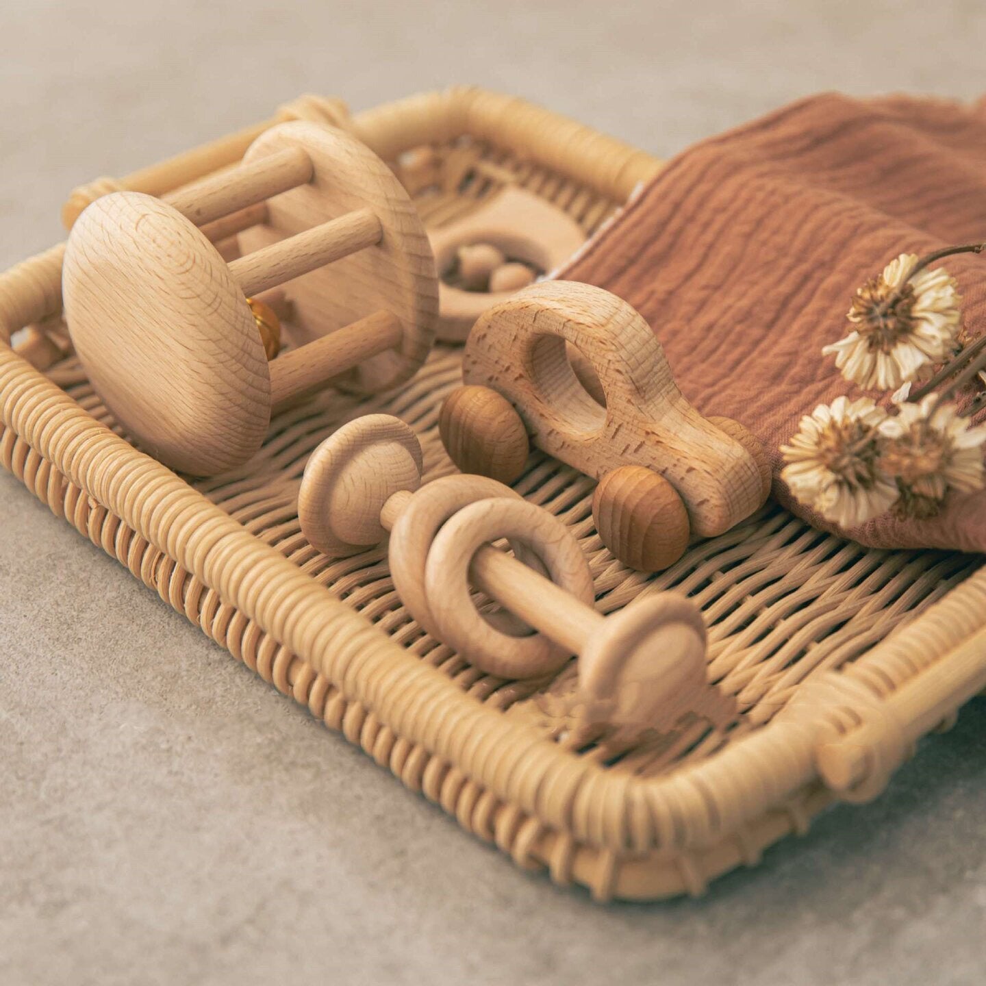 Wooden Rattle Set - Lil Bug