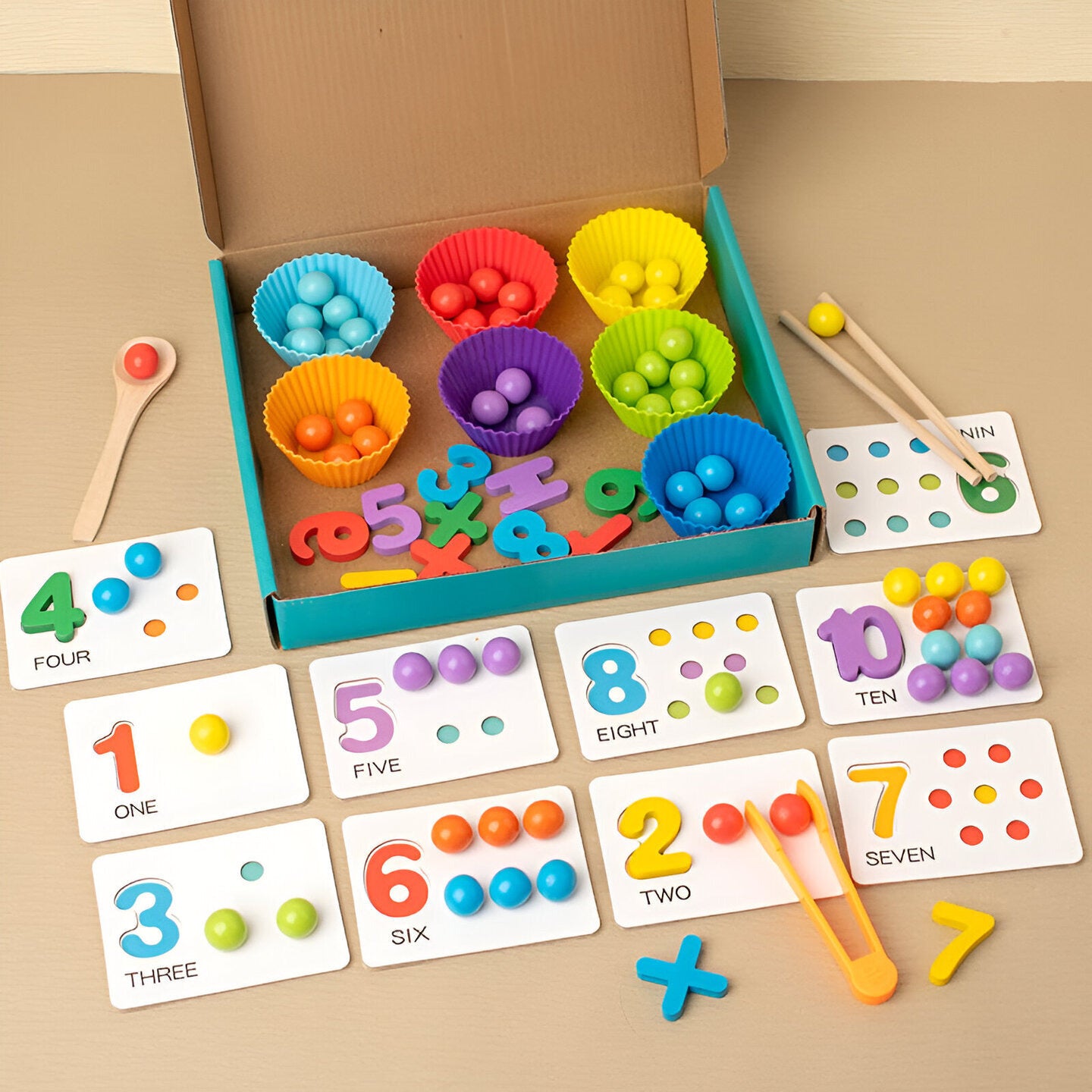 Number Cognitive Operation Bead Matching Game - Lil Bug