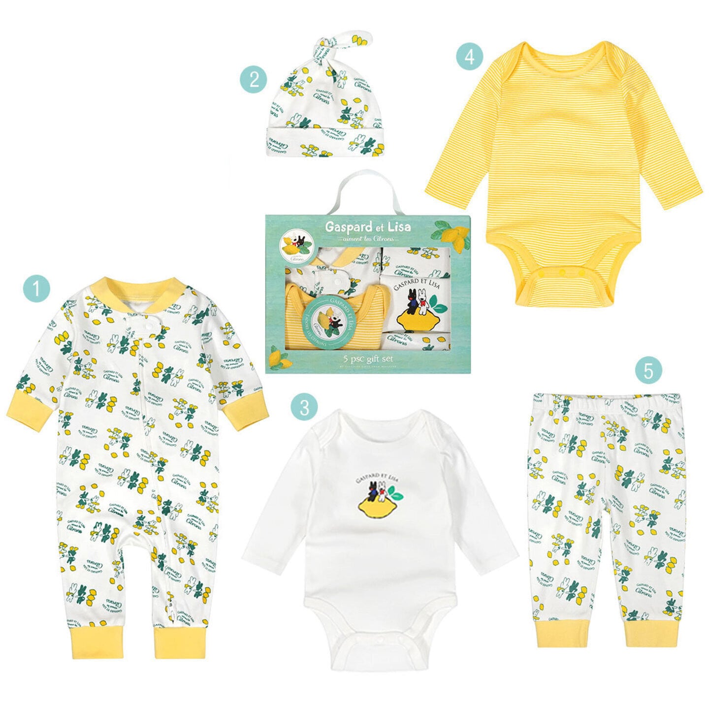 Newborn Clothes Set - 5 pcs - Lil Bug