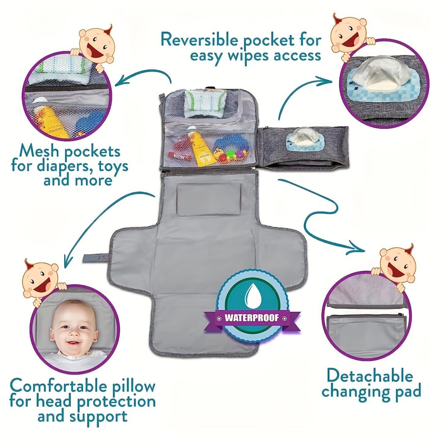 Portable Diaper Changing Bag - Lil Bug