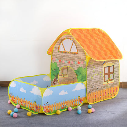 Brick House Play Tent with Tunnel - Lil Bug