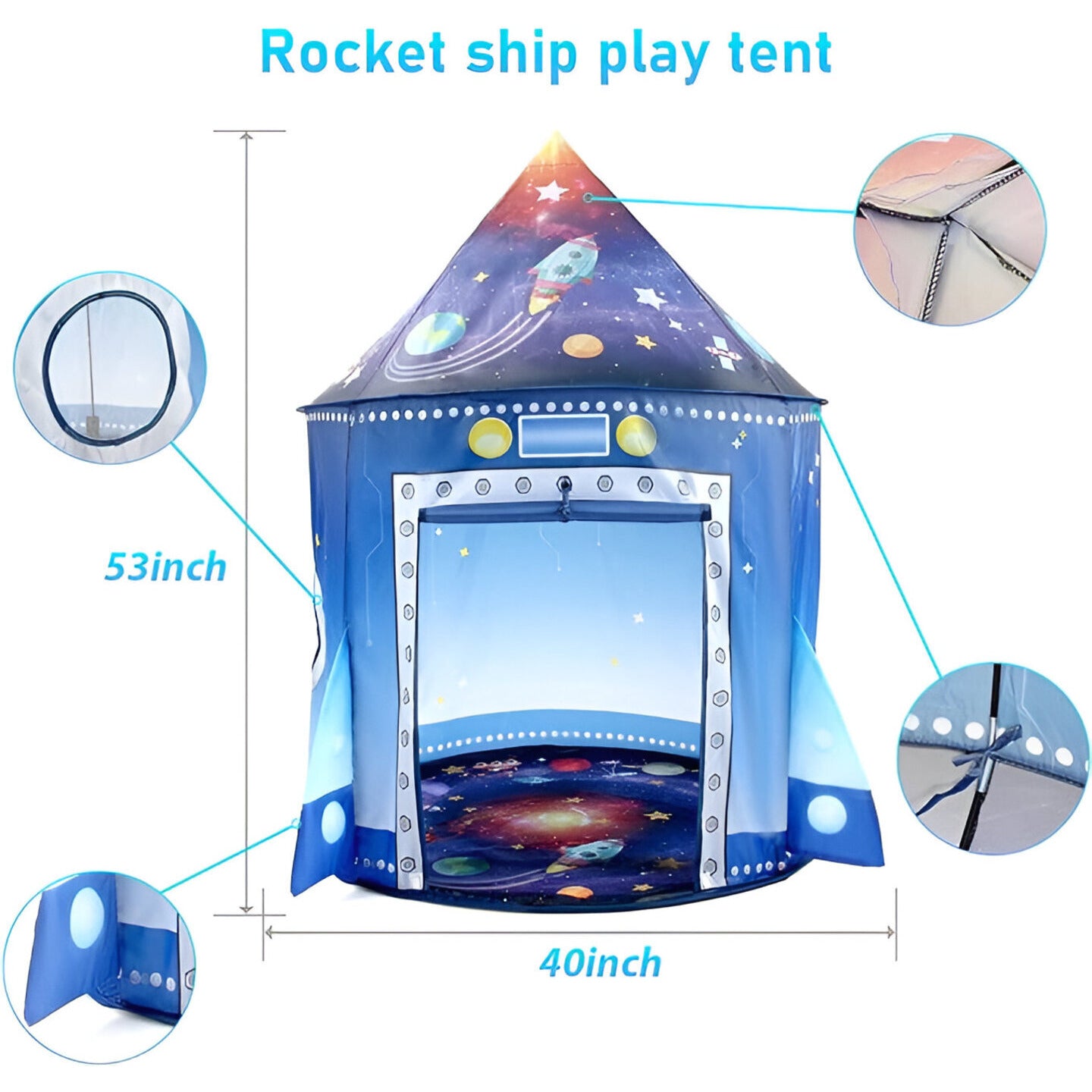 Rocket to the Stars Play Tent - Lil Bug