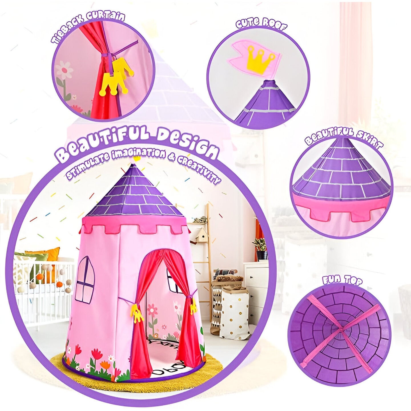 Fantasy Castle Play Tent - Lil Bug