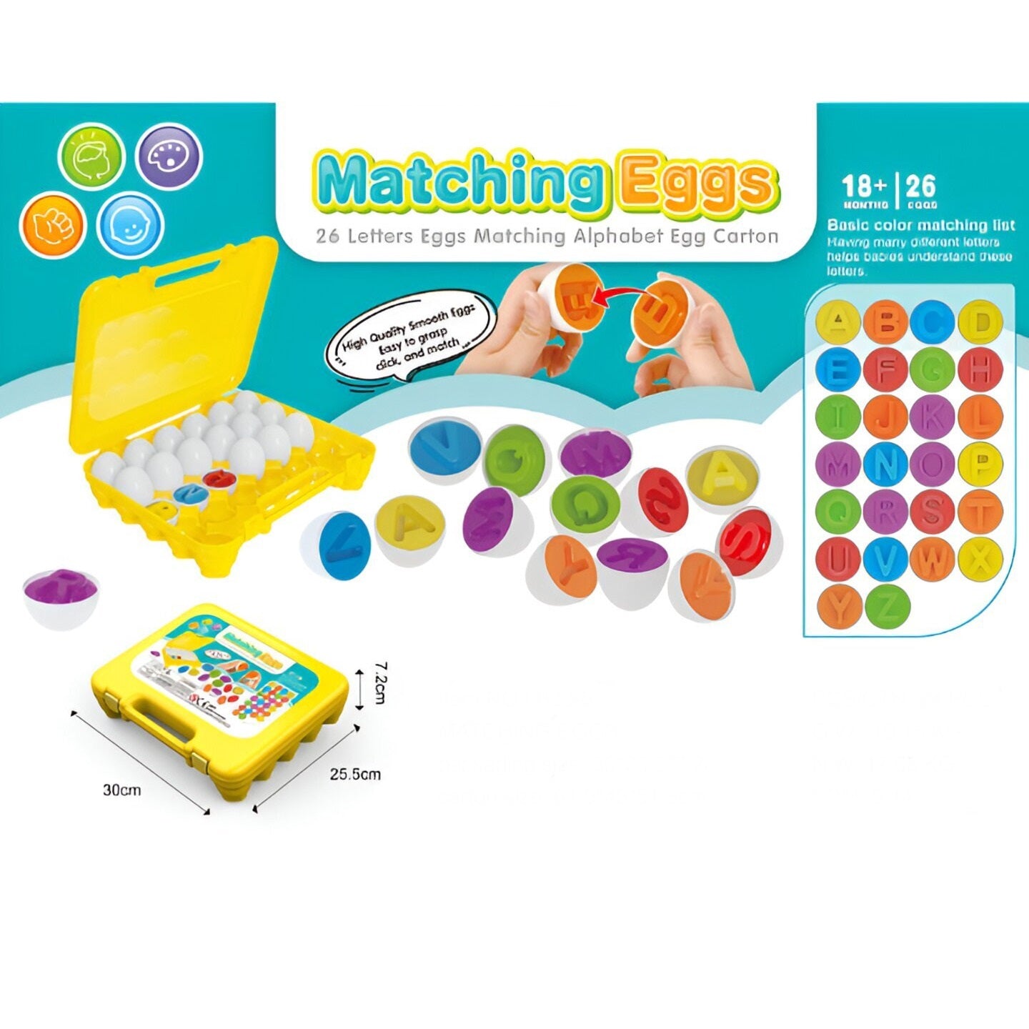 Egg Matching Puzzle - Lil Bug