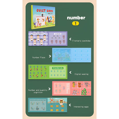 Montessori Quiet Book - Reusable Sticker Book - Lil Bug