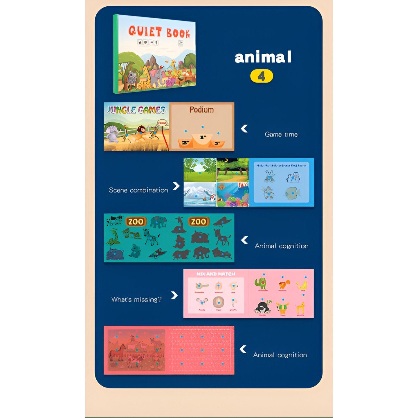 Montessori Quiet Book - Reusable Sticker Book - Lil Bug