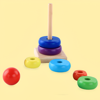 Montessori Rainbow Stacking Tower - Lil Bug