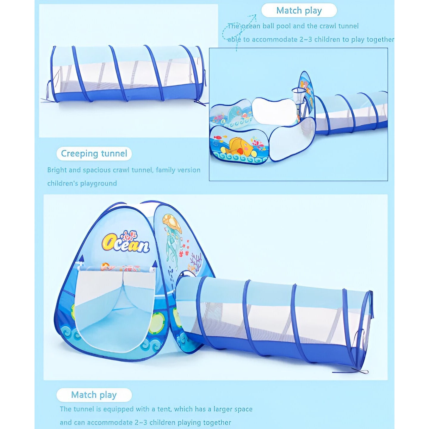 Ocean Crawl Tunnel Set - Lil Bug