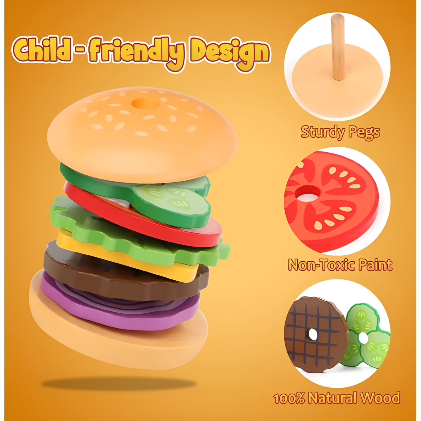 Burger Stacking Game - Lil Bug