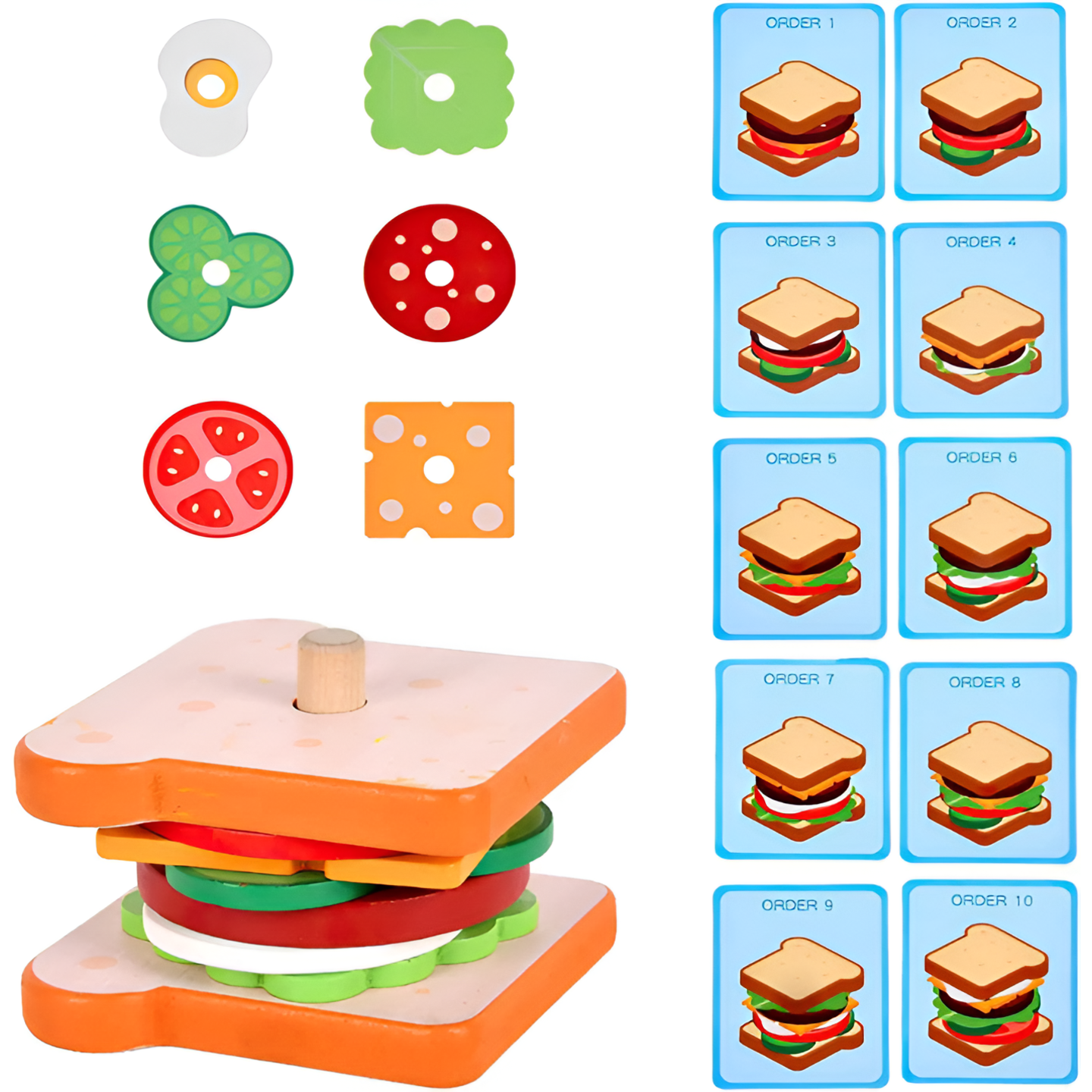 Burger Stacking Game - Lil Bug