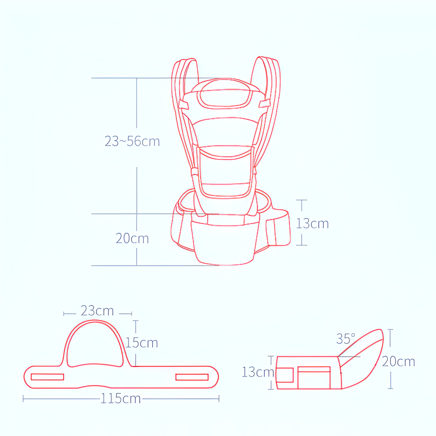 3 In 1 Ergonomic Baby Carrier