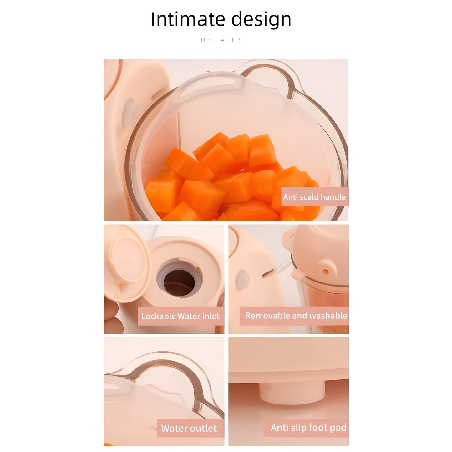 2 in 1 Baby Food Processor (Steamer + Blender)