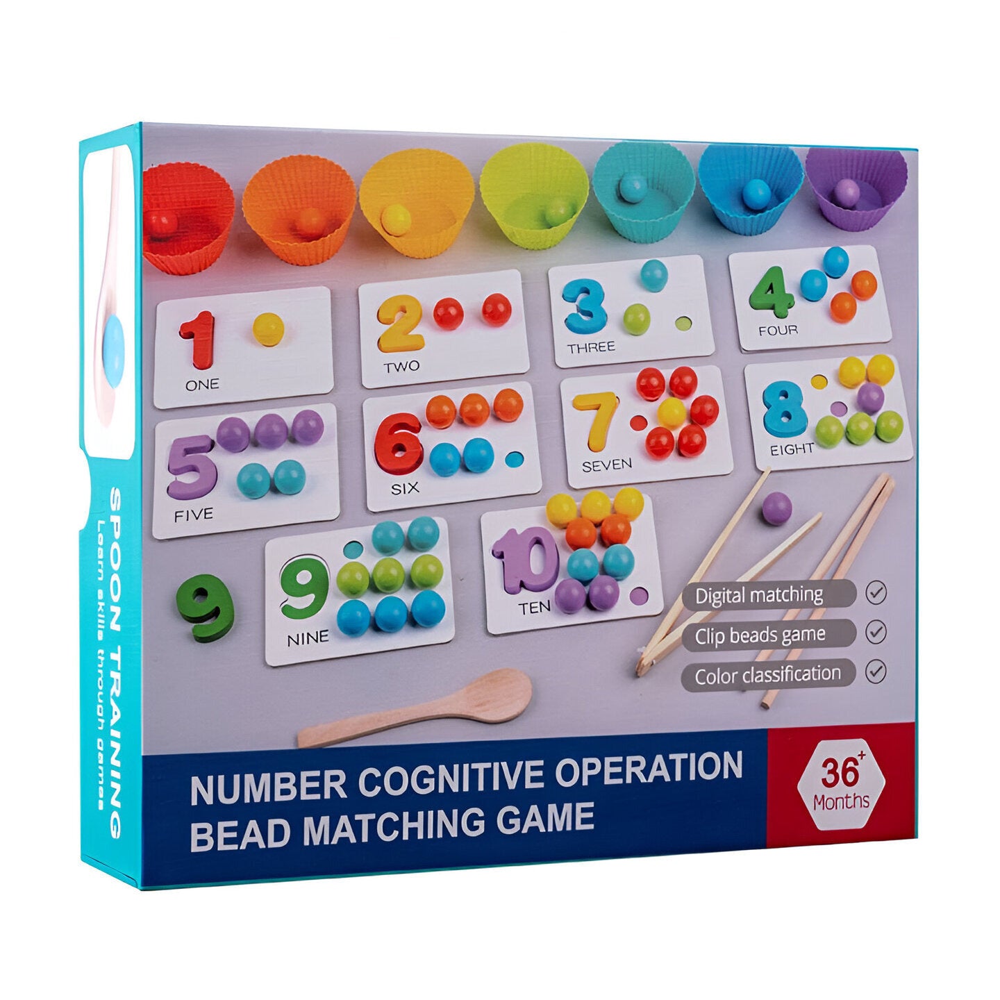 Number Cognitive Operation Bead Matching Game - Lil Bug