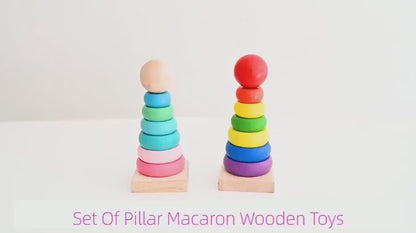 Montessori Rainbow Stacking Tower